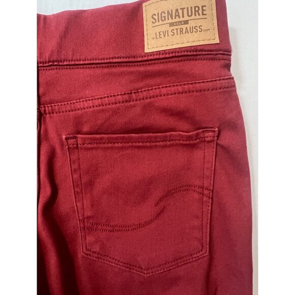 SIGNATURE by LEVI STRAUSS & CO. GOLD WOMENS TOTALLY SHAPING PULL ON SKINNY JEANS - Picture 15 of 16